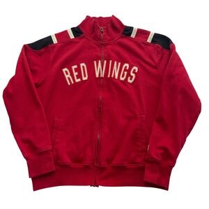 Old Time Hockey Detroit Red Wings Full Zip Jacket Red Loge Collection Mens L